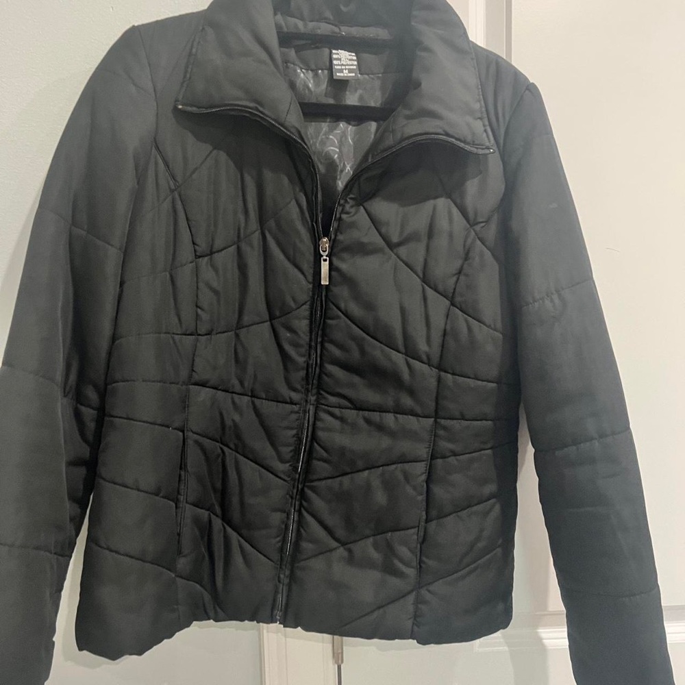 Black puffer jacket
